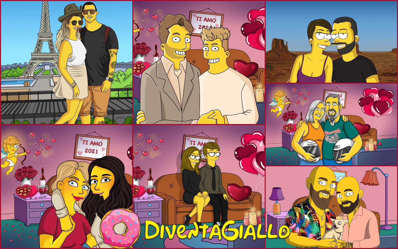 Disegno Personalizzato della Faccia e Spalle in Stile Simpsons. Riceverlo  Stampato su Carta o Solo in Digitale. : : Casa e cucina