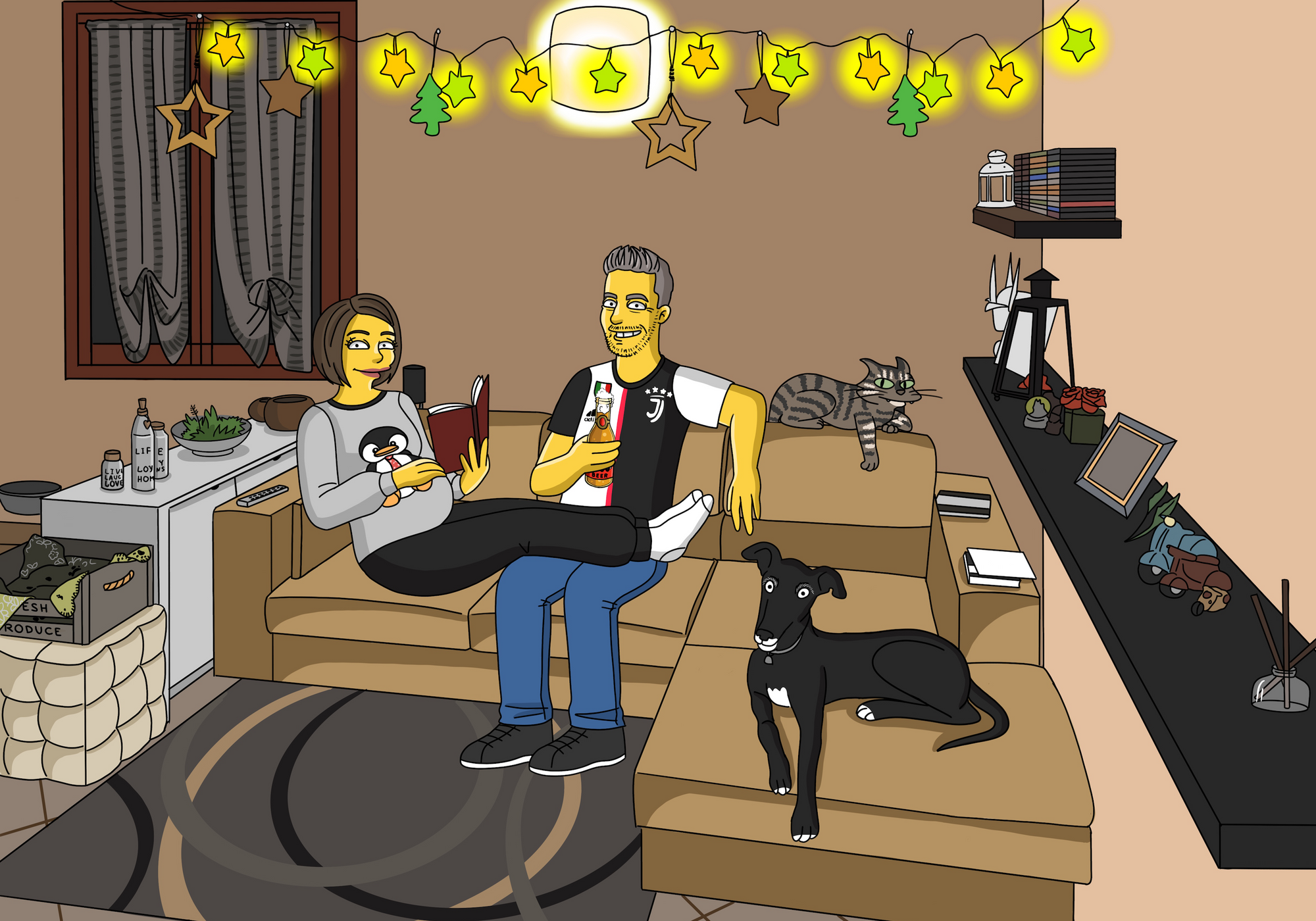 Різдво - карикатура GetGiallo™!