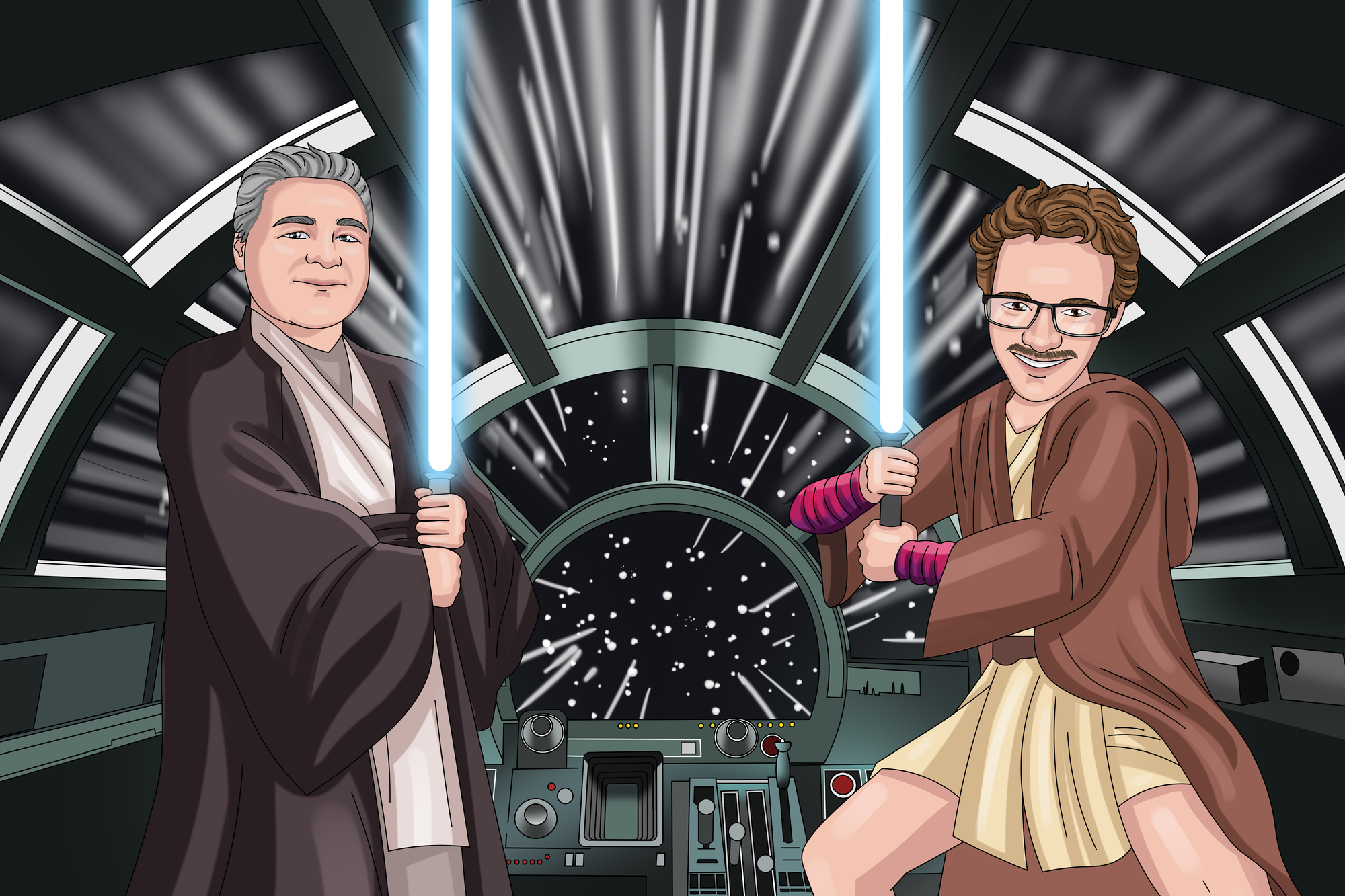 Diventa Guerriero Stellare - Caricatura DiventaGiallo™!