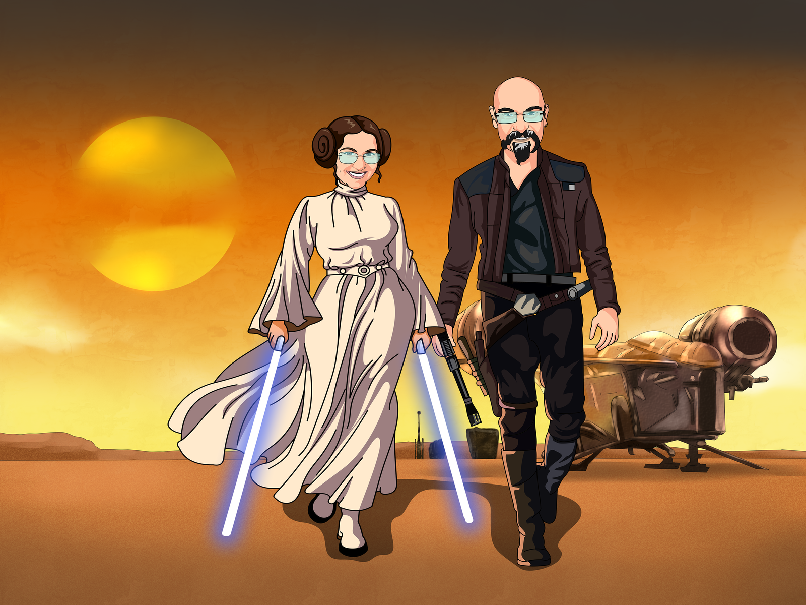 Diventa Guerriero Stellare - Caricatura DiventaGiallo™!