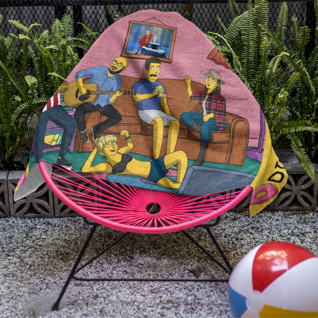 Друк на пляжному рушнику