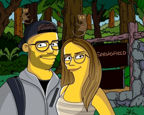 Caricatura DiventaGiallo™ - +6 persone