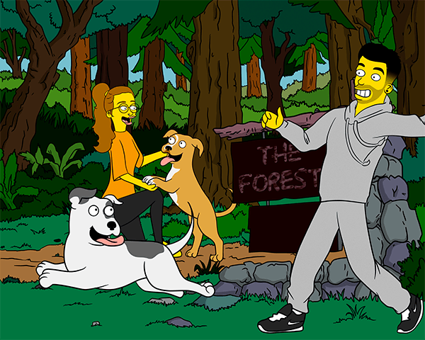 Caricatura DiventaGiallo™ - +6 persone